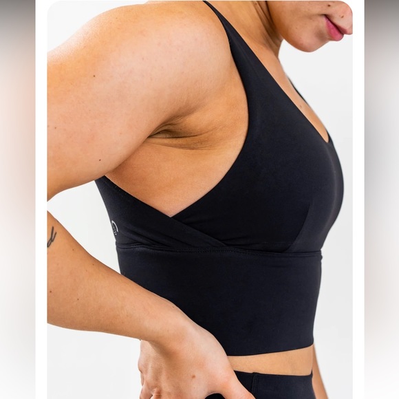 Curvesncombatboots NKD Crop Bra black small - Picture 2 of 4